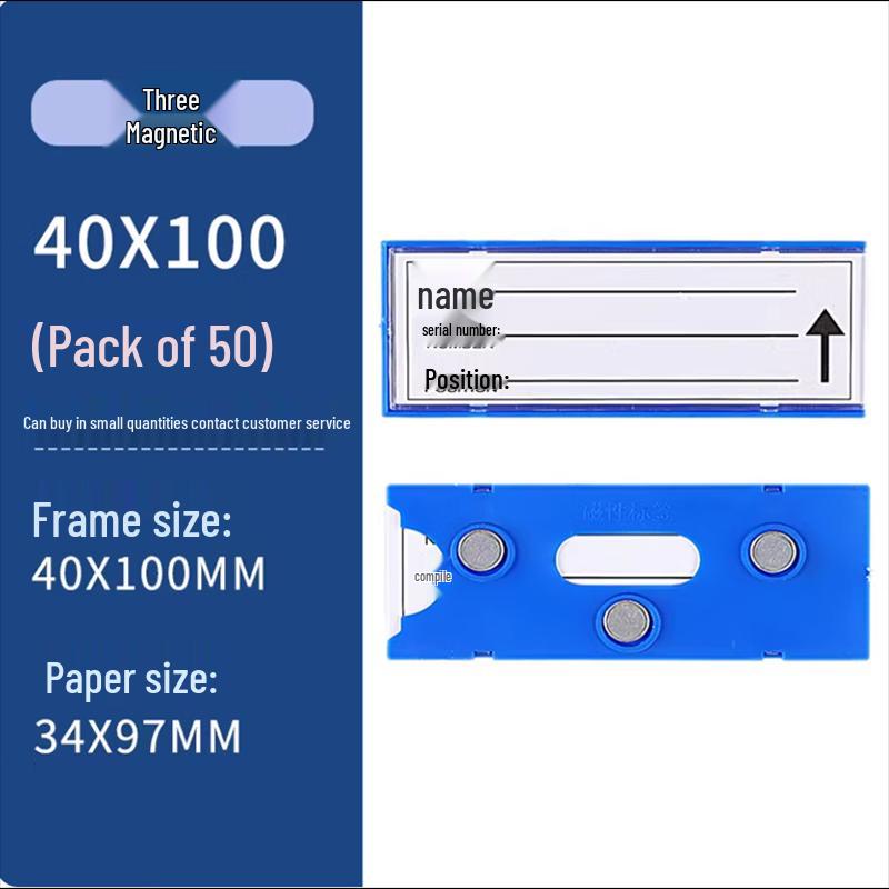 Magnetic Warehouse Shelf Labels