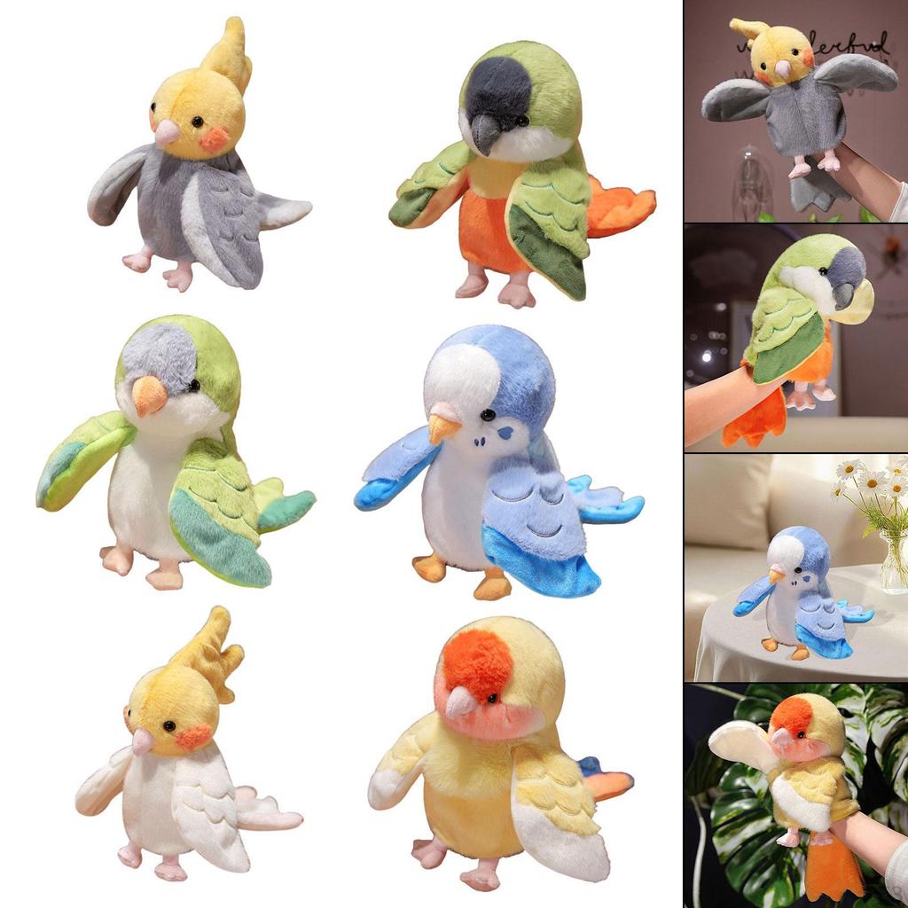 20cm Parrot Hand Puppet, Animal for Preschool Storytelling Events