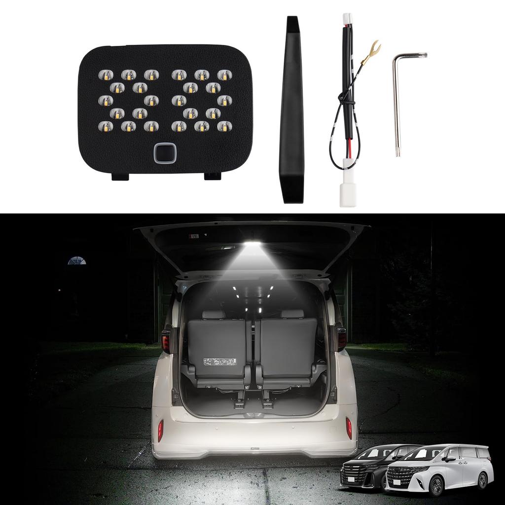 Jiooy Toyota New Alphard 40 Series Additional Luggage Lamp Vellfire 40 Series Rear Gate Light Alphard40 Trunk Light Vellfire40 Additional LED Lamp