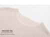 Women's Striped 100% Cashmere Round Neck Sweater - Autumn/Winter Collection