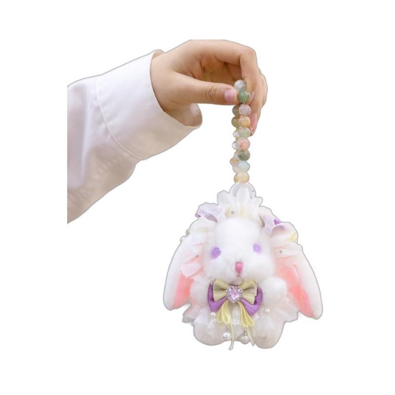 Cute Lolita Bunny Plush Toy Pendant Stuffed Animal Doll Blind Box Girls Gift Decor
