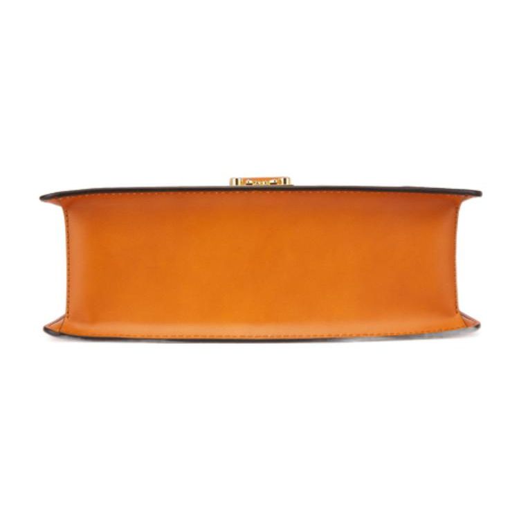 MCM Abnehmbarer Verstellbarer Schultergurt Monogramm-Print Beschichtetes Canvas Umhängetasche Mittel Damen Umhängetasche Braun Cognac MWSBSXT02CO001