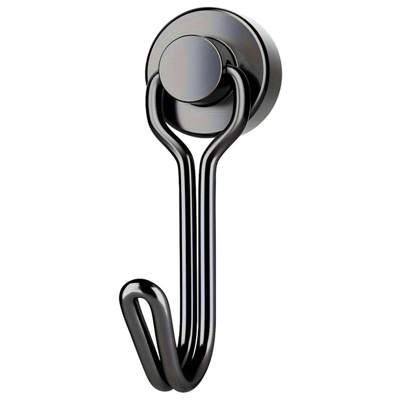 

20 шт. черных магнитных крючков Cruis Heavy Duty Неодимовые редкоземельные магнитные вешалки, Сверхсильные магниты с крючком для подвешивания, R