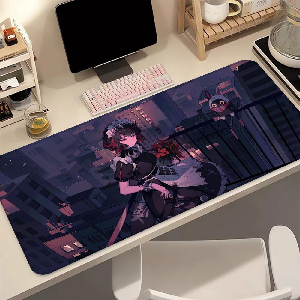 Zenless Zone Zero Ellen Joe Mouse Pad Maid Shark Anime Girl Mousepad Kawaii Desk Mat for PC Gaming Accessories Keyboard Mat
