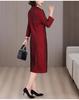Elegant Rhinestone Two-Piece Dress for Women - 2025 Autumn/Winter Mother-in-Law Wedding Banquet Formal Dress