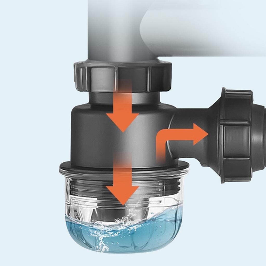 Sifony P-sifony Náhradní díly Vylepšení Viditelné Odnímatelné Snadné Použití Odtokové Ventily pro Kuchyň Koupelnu Drtič Odpadu