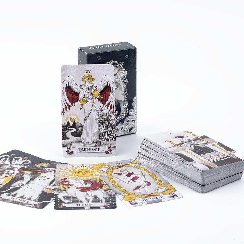 Secret Mirror Tarot 80 Cards Family Gathering Divination Deck English Version Board Game