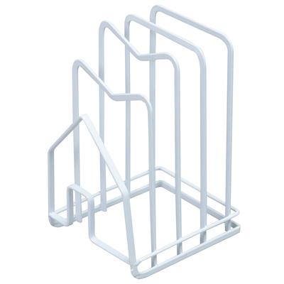 Cutting Board X X Pot Lid Cutting Board Pot Lid Stand, White, Approx. W12.5 D14.5 H21.5cm, Stand, Rack, Holder, 711-45