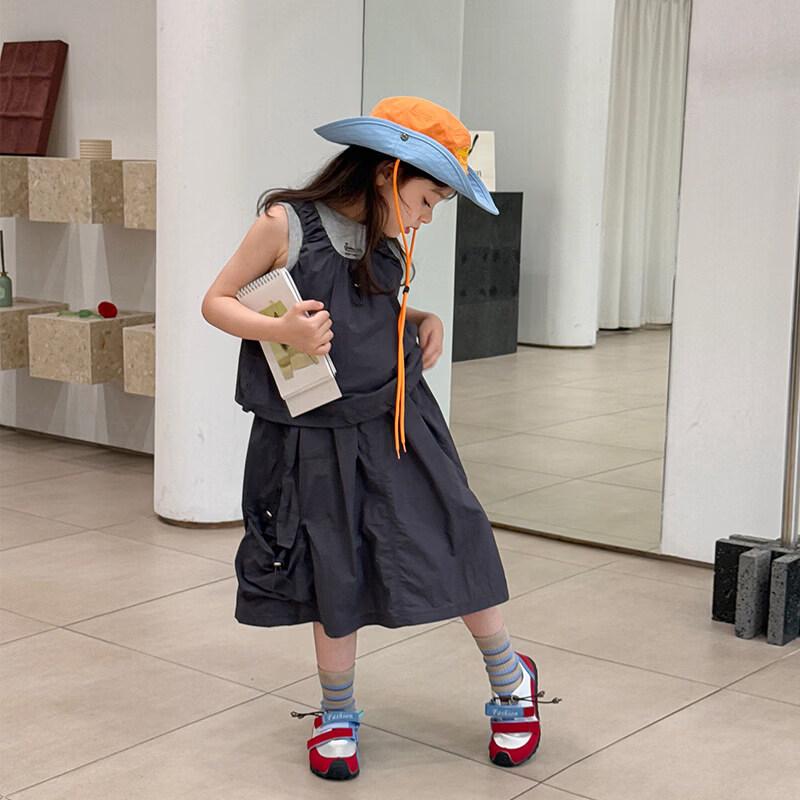 SEVEN BOBI Girls Sporty Korean Style Summer Skirt Set 120 cm