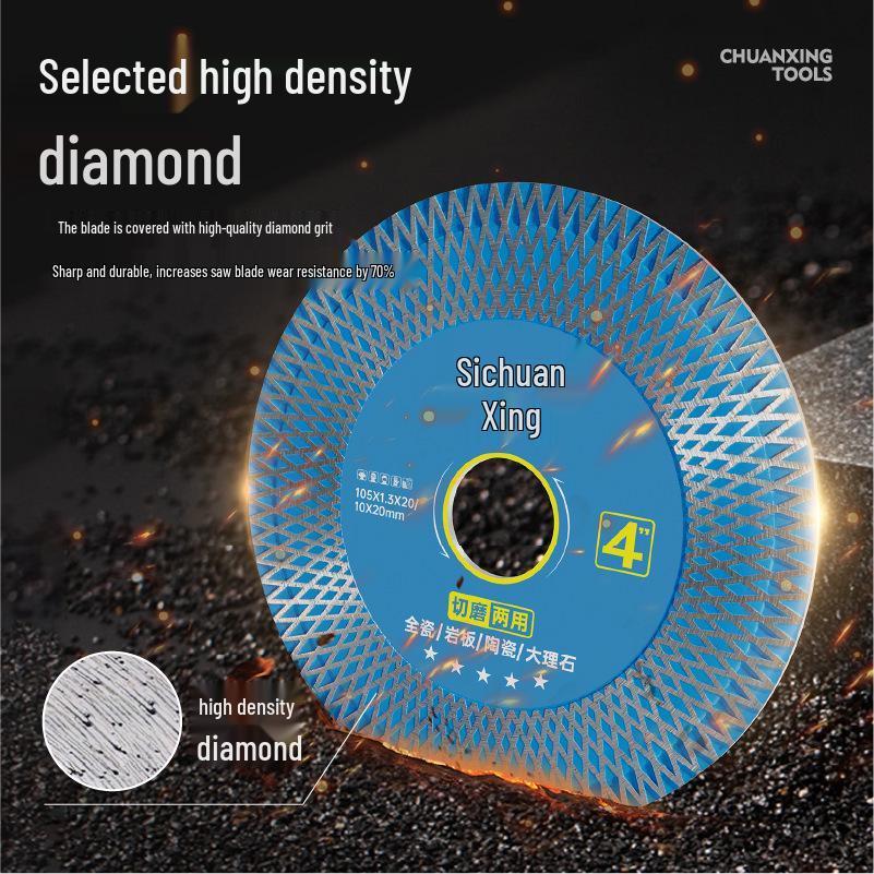 Ultra-Thin Dual-Use Saw Blade for Porcelain, Ceramic, Marble - Dry Cut Angle Grinder Disc