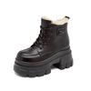8659-1 Thick-soled inner height-increasing soft-soled Martin boots children's 2025 autumn new muffin casual short boots