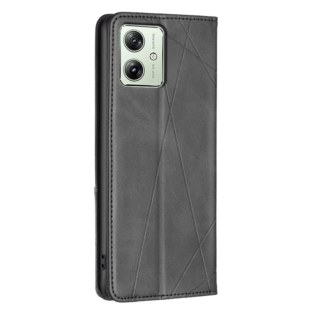 For Motorola Moto G54 5G Cover Imprinted PU Leather Wallet Cell Phone Case