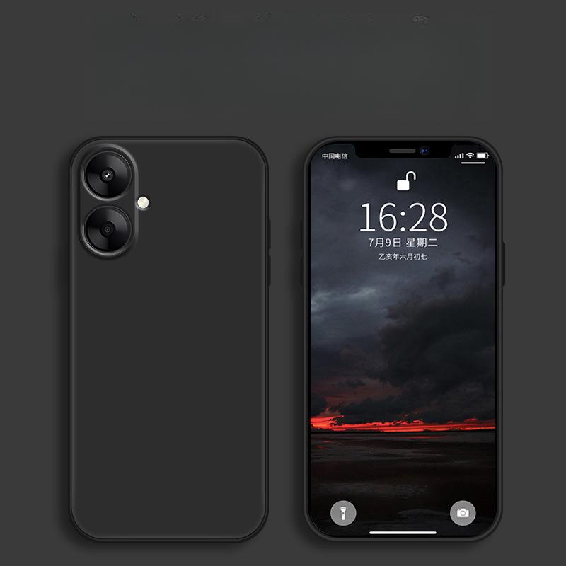 Applicable To Redmi 13r Mobile Phone Case Redmi Protective Case Liquid Soft Silicone Full-cover Anti-fall Case for Men and Women