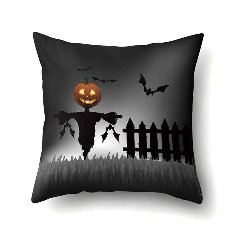Halloween Pillowcase Car Waist Pillow Pumpkin Sofa Cushion Cover Office Home Living Room Pillowcase