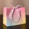 With Handles Party Favor Bag With Bow Ribbon Shopping Bags Wedding Celebration Present Wrap