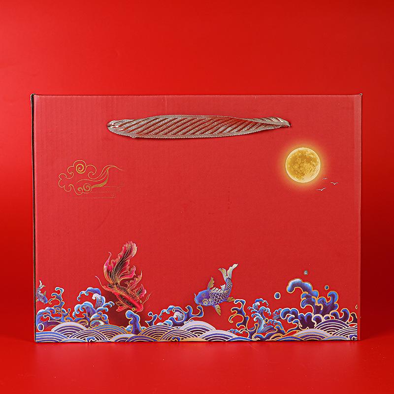 Suet jade tea set gift set creative ten heads white porcelain tea set red gift box commercial gift