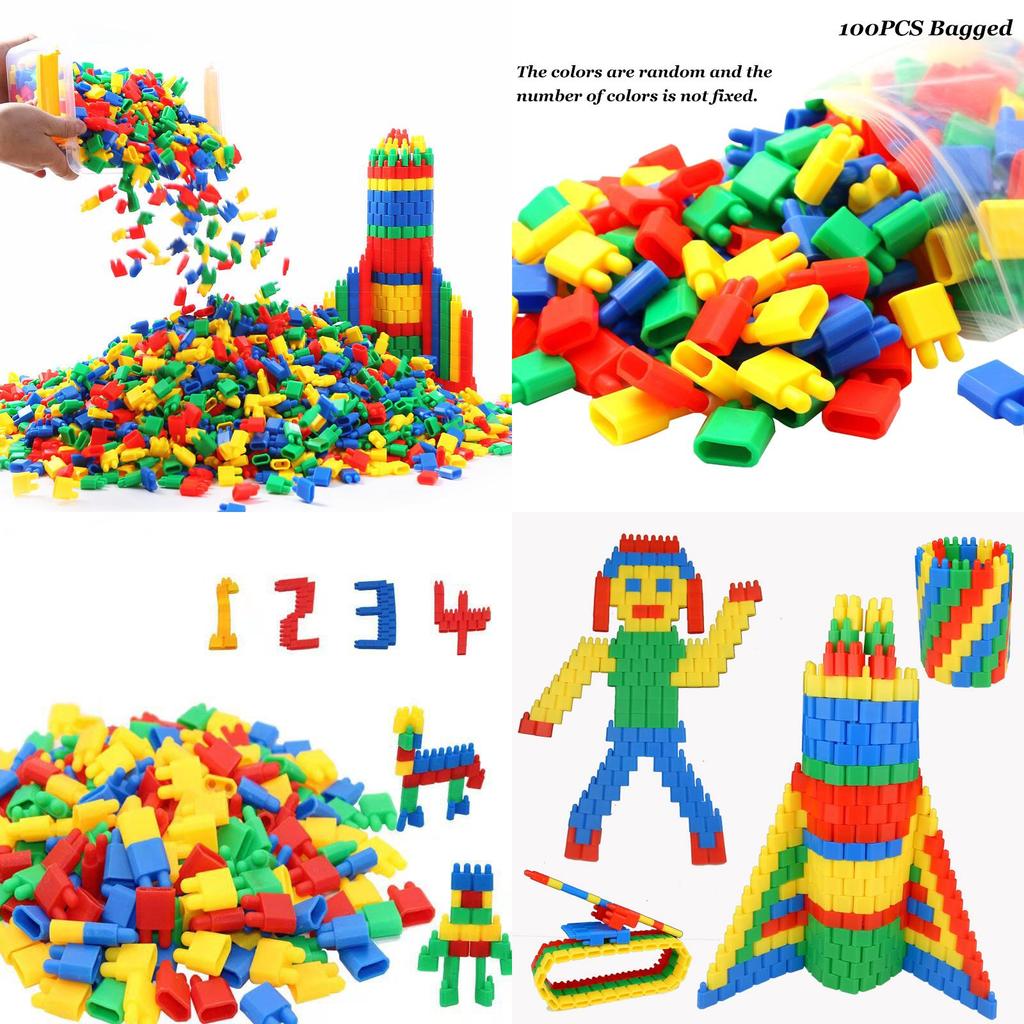 Rocket Bullet Head Small Particle Building Blocks Toy Plastic Assembly Educational Toy For Kids 3-9 Years