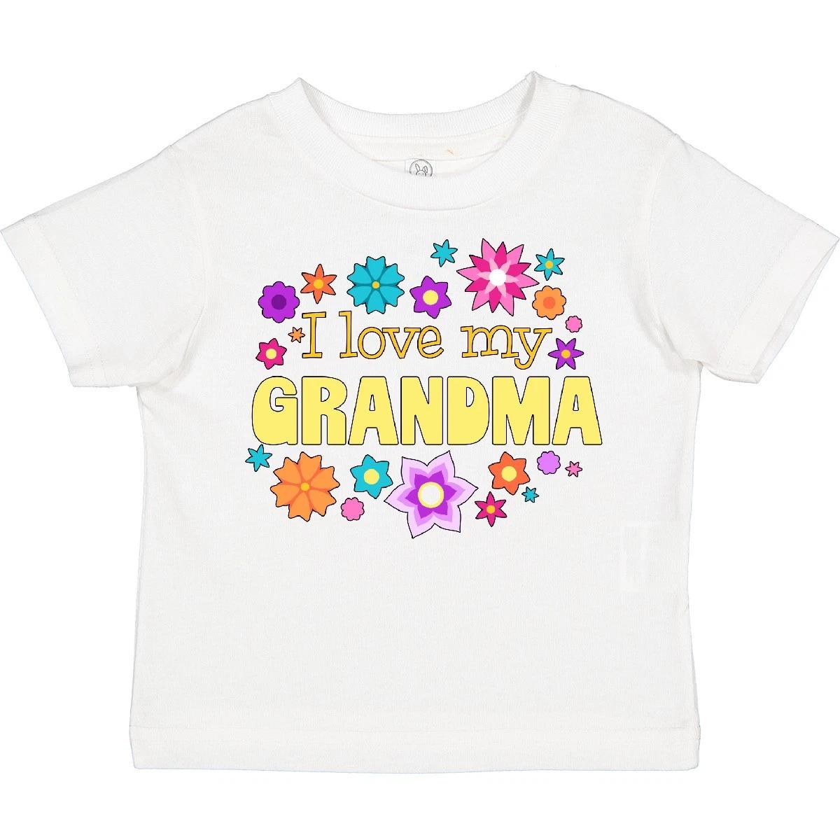 Inktastic I Love My Grandma Toddler T-Shirt Family Flowers Granddaughter For Kid 100