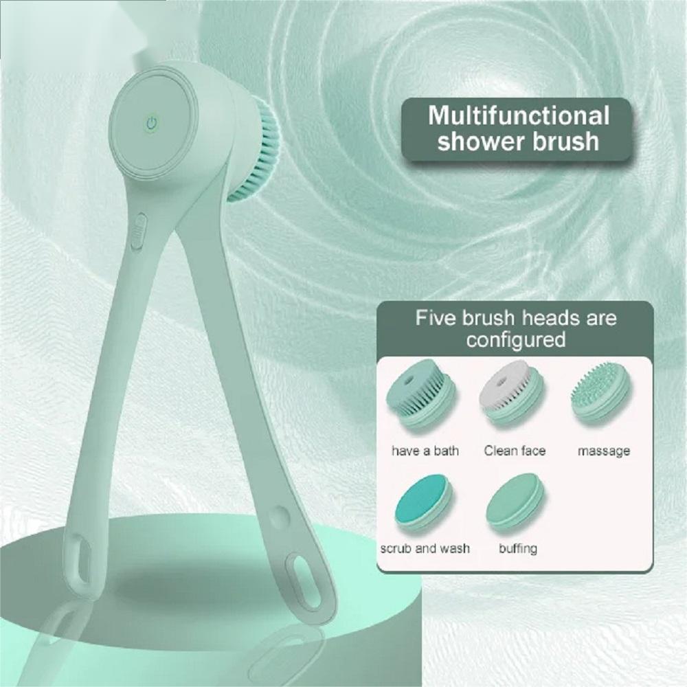 2025 Electric Body Brush Back Scrubber For Shower Electric Body Scrub Brush