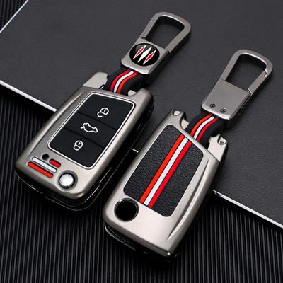 Housse de clé de voiture pour Volkswagen VW Polo Golf 7 MK7 Tiguan Passat Pour Skoda Octavia Kodiaq Karoq Pour Seat Ateca Leon