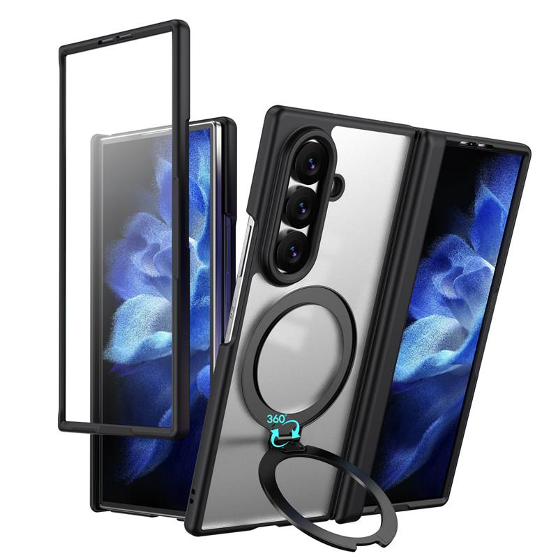For Samsung Galaxy Z Fold 8 Ultra 5G Case For Magsafe Magnetic Ring With Screen Glass Case For ZFold 8 Fold8 Ultra Hinge Cover