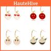 Trendy Metal Emotion Dangle Earrings For Women Smiley Heart Eyes Ins Style