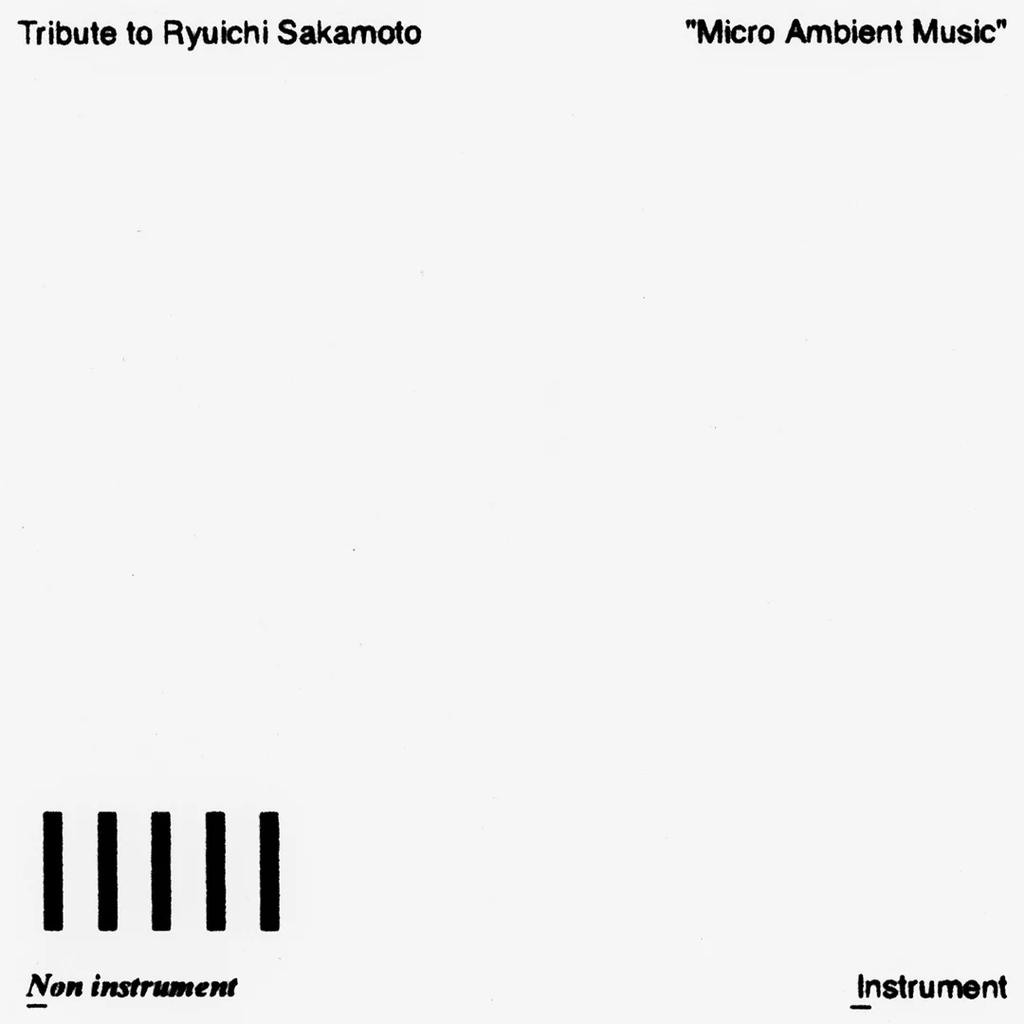 LP Record VARIOUS - Tribute to Ryuichi Sakamoto "Micro  RZJM77986 commmons 2025 Japan Dance & Electronica