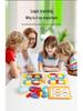 Kids' Educational Color & Number Matching Game with Building Blocks for Two Players