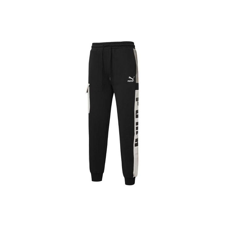 PUMA Logo Retro Cargo Pants Black Men s 535067-01 S