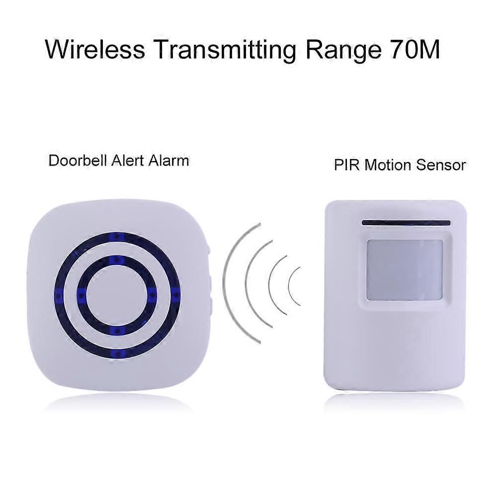 Wireless Digital Doorbell with PIR Sensor Infrared Induction Alarm Door Bell