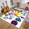 Tapis en Polyester Blox Fruit, Tapis d'Intérieur Doux pour Chaise de Bureau, Salon, Bureau d'Ordinateur - Design de Tapis Décoratif pour Bureau à Domicile