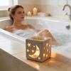 Tea Light Candle Holder Ceramic Oil Burner Hollow Moon Star Design Votive Candle Holders for Home Table Wedding Party Dinner