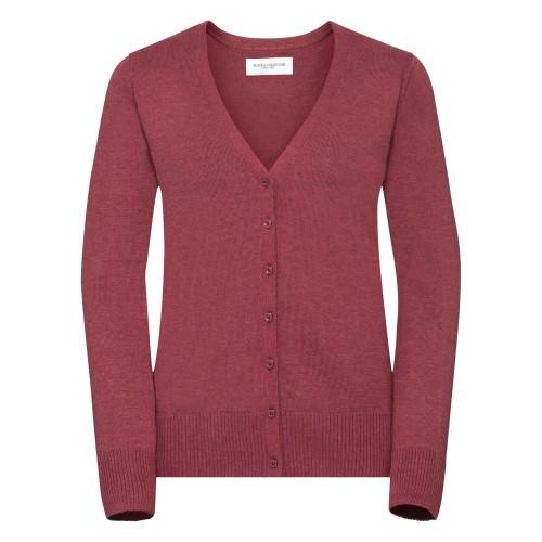 Russell Collection Ladies/Womens V-neck Knitted Cardigan