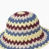 BENETTON Striped Crochet Bucket Hat_BCCP55531RD
