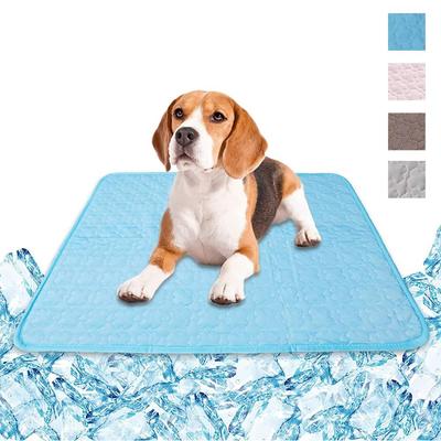 Summer Moisture-proof Cool Ice Silk Cushion Sleeping Pad Mattress Dog Cat Pet Cooling Mat