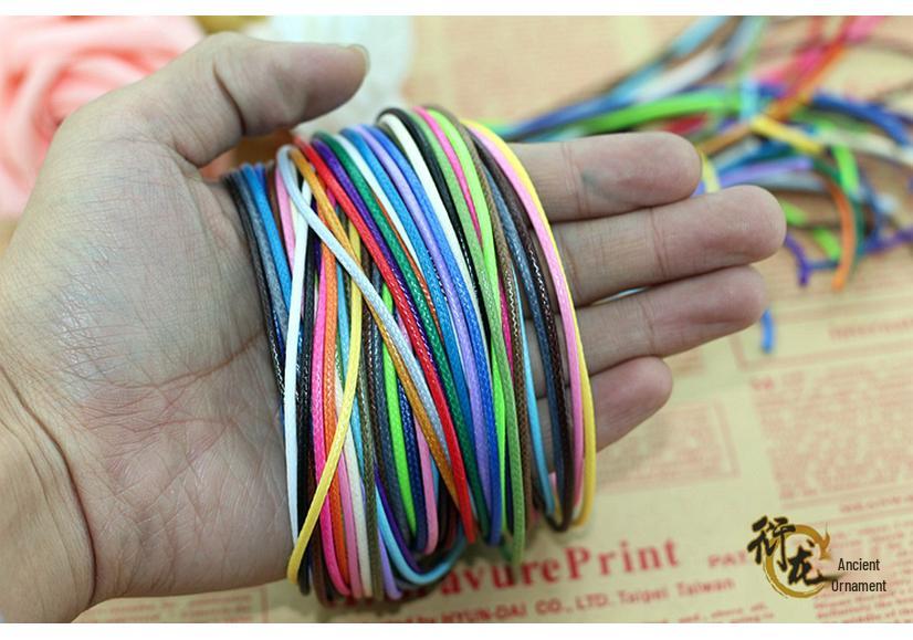Korean Wax Cord for DIY Jewelry: 2.0MM Snake Pattern Leather Rope for Bracelet & Necklace Weaving