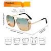 Classic Sunglasses Mens Women Vintage Pilot Square Trendy Metal Steampunk Fishing Driving Sun Glasses