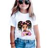 Colorful Children's T-shirt Summer Short Sleeved Girls' T-shirt Top Fashionable Little Girls' Clothes Casual O-neck Boys' and Children's T-shirt