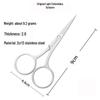 Stainless Steel Nose & Eyebrow Scissors: Pointed & Round Tips, Various Styles for Beauty & Makeup Needs