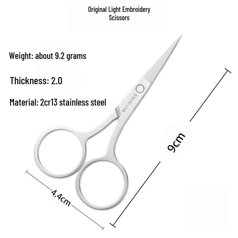 Stainless Steel Nose & Eyebrow Scissors: Pointed & Round Tips, Various Styles for Beauty & Makeup Needs