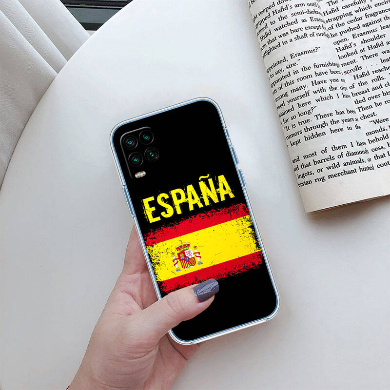 RT25 Spain Flag Case for Motorola E7 G6 G7 G8 G9 Plus Power Play G10 G20 G04 E30 E40 E22 E20 E13 E15 G22 G23 G05 G75 G35 G55