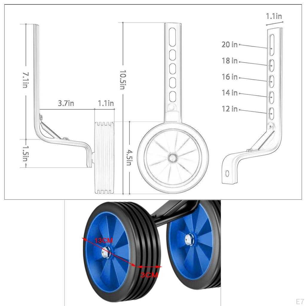 Kids Bike Stabilizers for 12-20inch Wheels