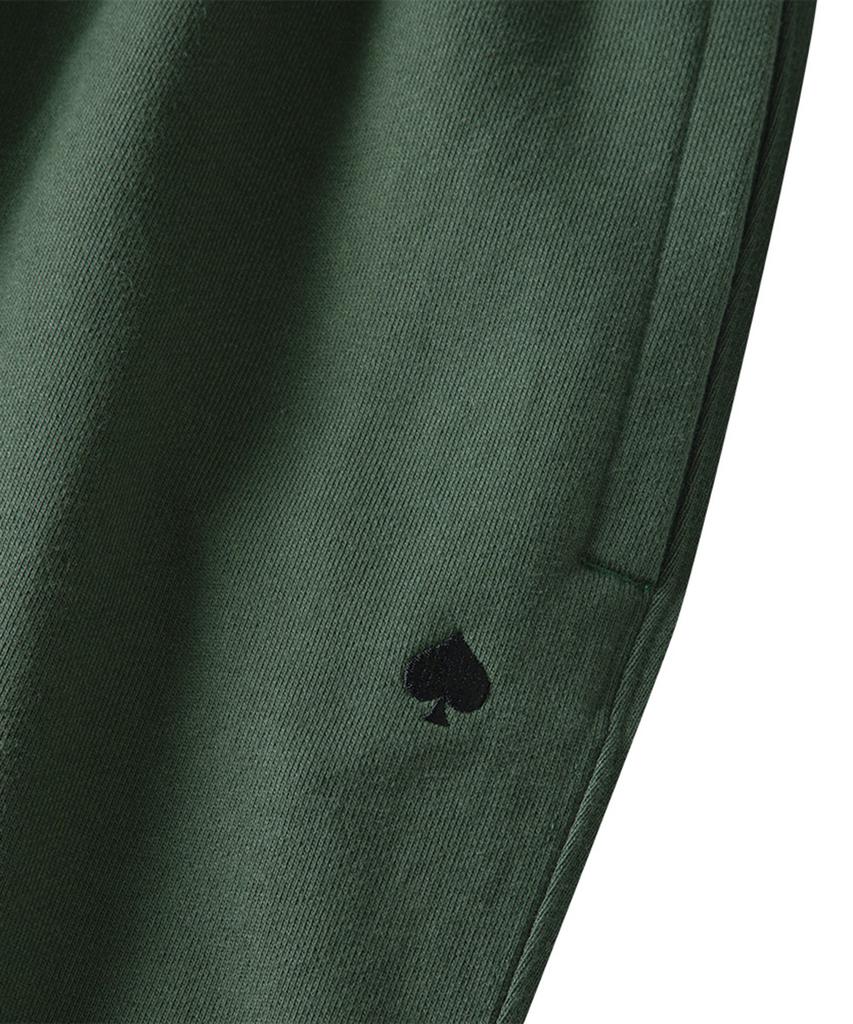 Beat And Silence Spade Embroidered Sweatpants (Green)