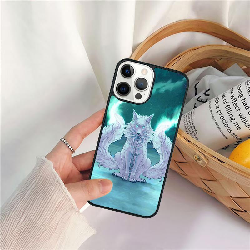 Kitsune Fox Art Celular Mobile Smartphone Cases For iPhone 17 Air 16 15 14 12 13 11 Pro MAX Plus Coque Fundas