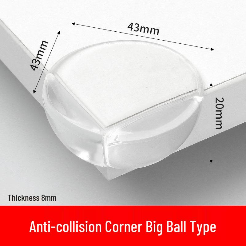 L-Shaped Transparent Baby Safety Corner Guards for Tables and Cabinets
