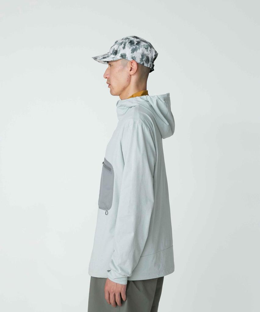 Snow Peak Water Active Zip Up Hoodie Outerwear Jacket Hoodie LIGHT GREY L JK-25SU013 Zip-up Men's Women's