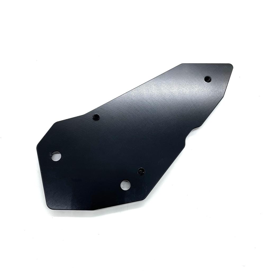 Motokano Footpeg Heel Plate Guards for ZX-25R, ZX-4R, and ZX-4RR SE (Black)