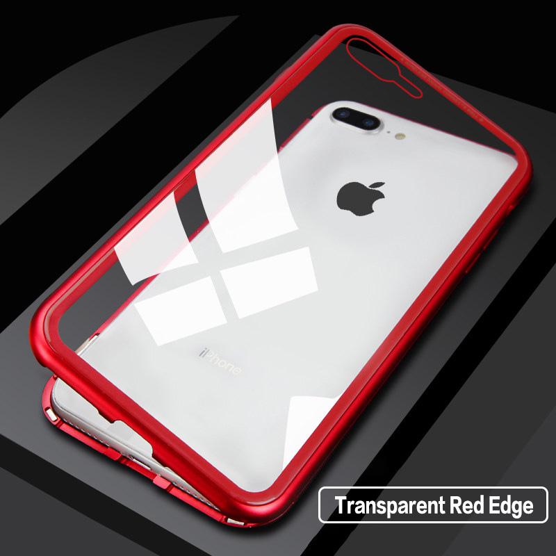 2 IN 1 Glass 360 Degree Full Protection Phone Case For iPhone 11 Pro Max Back Cover With Magnetism