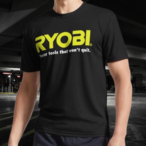 

POWER TOOLS RYOBI Logo Active T-Shirt Funny Size S to 5XL 4XL