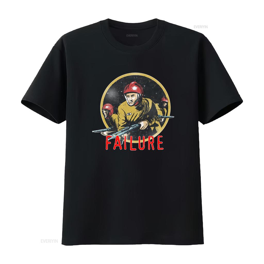 Failure Band Tribute T Shirt for Fans Black Cotton Sizes S 5XL Vintage Washed Stylish Soft Breathable Graphic Comfortable